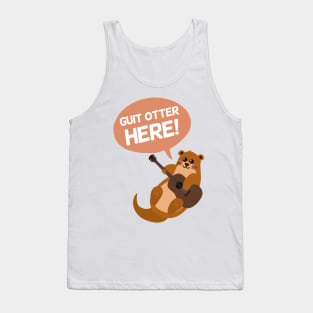 Otter Lover | Guitarist Gift Ideas | Funny Puns Jokes Tank Top